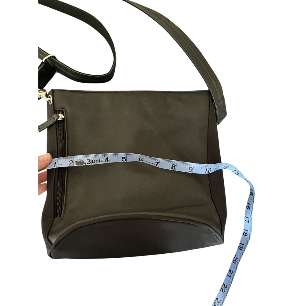 Bucket Tote Concealed Carry Purse Tumbled Leather GTM-19 Black - Picture 7 of 9